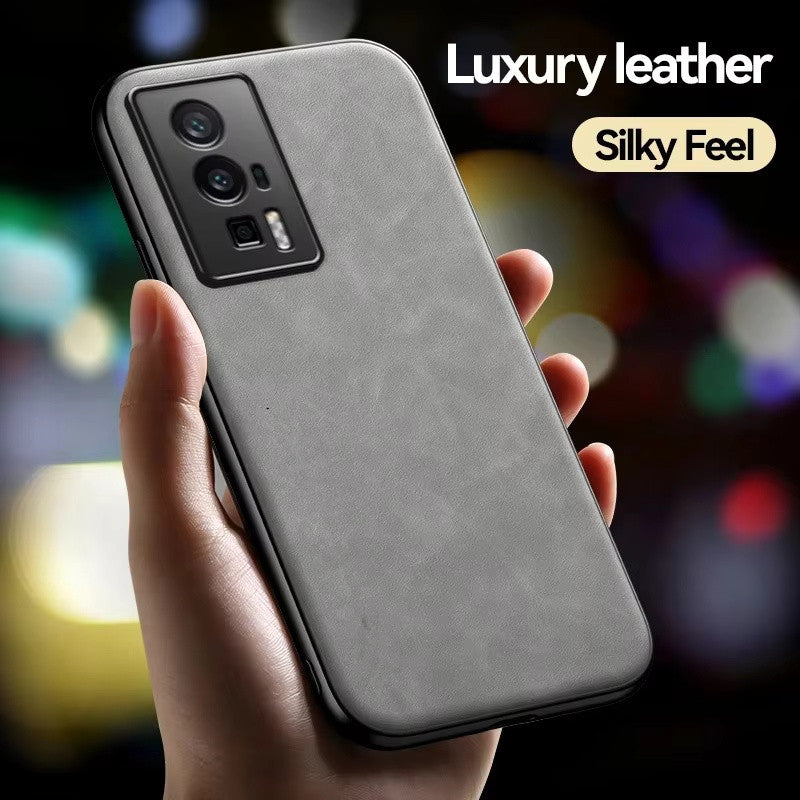 Retro Lambskin Leather Case for Redmi Sheepskin Cover