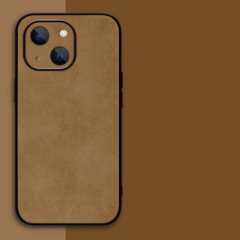 Luxury sheepskin Case For iPhone 16 15 14 13 12 11 Pro Max Plus X XS XR Matte Leather Phone Cover