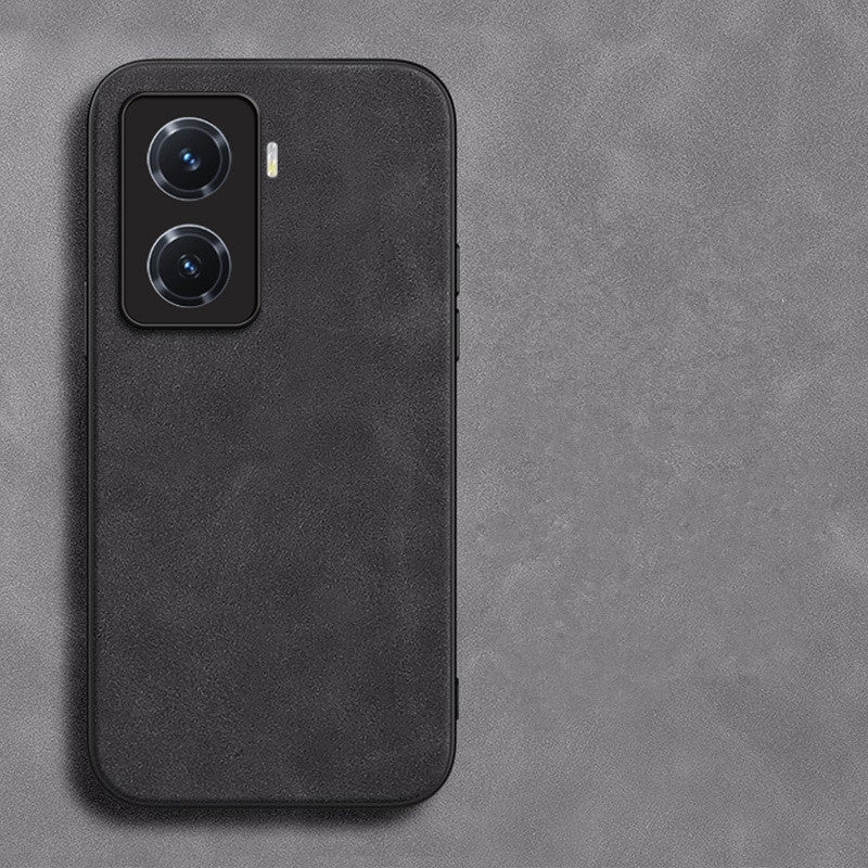 Retro Lambskin Leather Case for vivo iqoo12 11 10 9 8 7 6 5 Sheepskin Cover