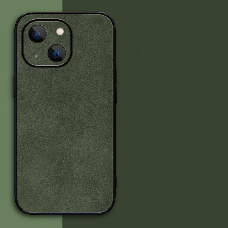 Luxury sheepskin Case For iPhone 16 15 14 13 12 11 Pro Max Plus X XS XR Matte Leather Phone Cover