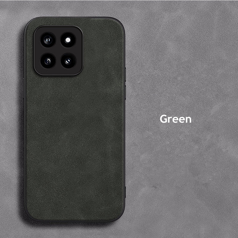 Retro Lambskin Leather Case for Xiaomi Sheepskin Cover